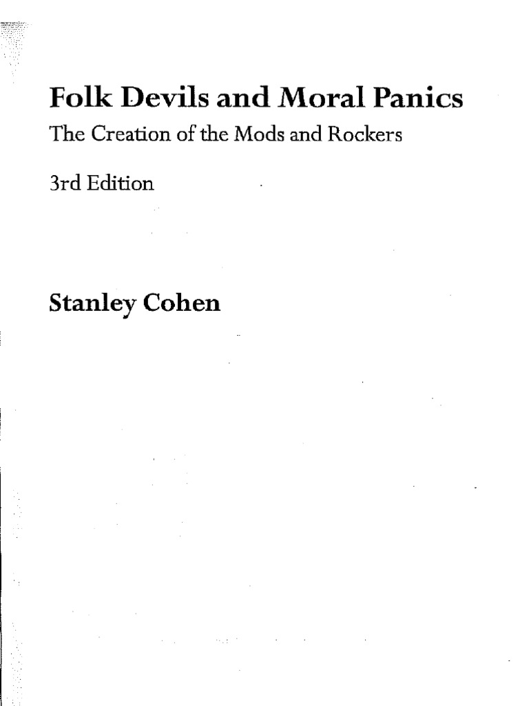 Cohen. Folk Devils and Moral Panics (2002) | PDF