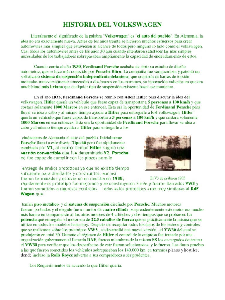 HISTORIA MARKI VOLKSWAGEN intelligence overview