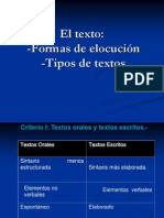 Tipos de Textos