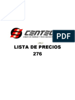 Lista de Precios 276 Centelsa