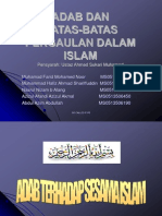 Adab Dan Batas-Batas Pergaulan Dalam Islam F1P5