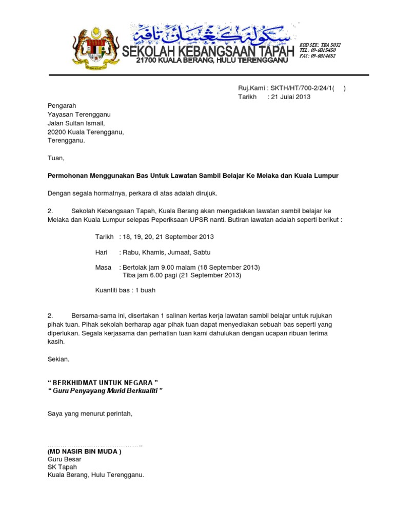 Surat Yayasan Pdf