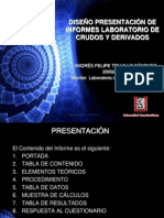 DISEÑO PRESENTACIÓN DE INFORMES