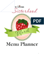 March Menu Planner