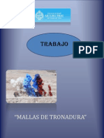 Trabajo de Tronaduras Mallas de Perforacion