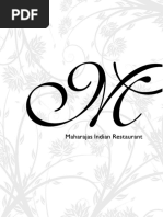 Maharajas Dine-in Menu