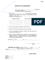 Pag Ibig FPC012 Affidavit of Guardianship - F PDF
