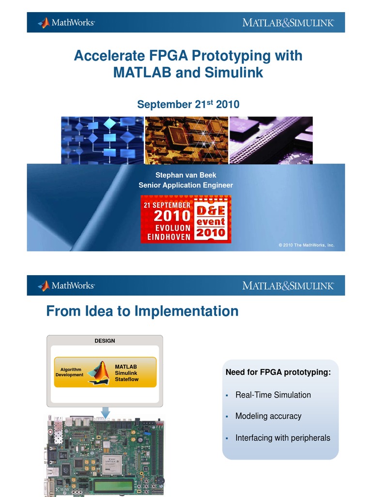 Accelerate FPGA Prototyping With MATLAB and Simulink | PDF | Computers ...