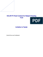 SOLAR PV Panel Contract For Newport Housing Trust: Strictly Private and Confidential