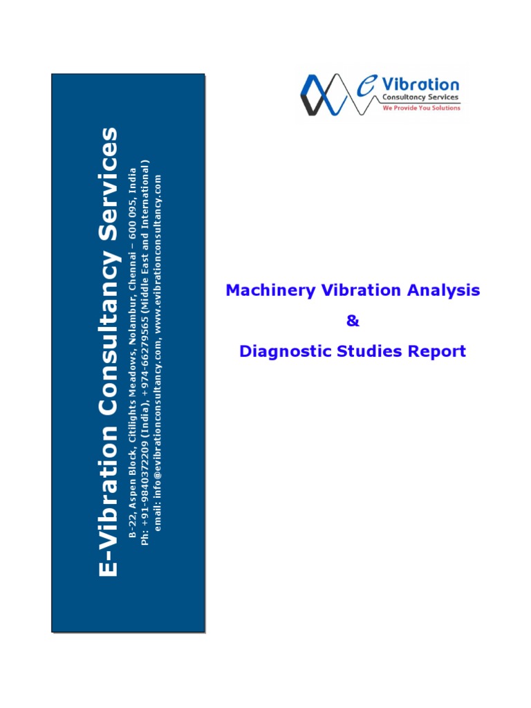 Machinery Vibration Analysis Report | PDF | Bearing (Mechanical) | Pump