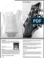 Schecter Electric Guitar Manual