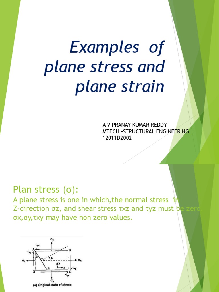 Plane Stress and Strain Basics | PDF | History