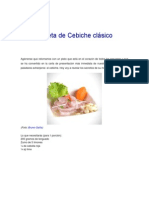 Receta de Cebiche clásico