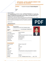 CV Application Letter Hankook Tire