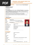 Application Letter Pt Hankook Tire Indonesia CV Application Letter Hankook Tire