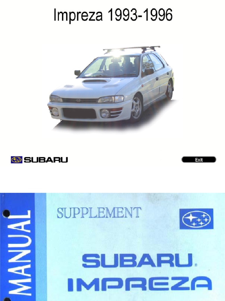 Manual Completo de Subaru Impreza | PDF
