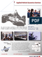 Applied Vehicle Dynamics Seminar: May 12-14, 2013 East Lansing, Michigan