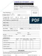 Admission Form 2013