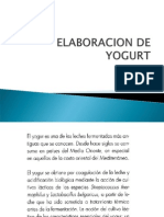 Elaboracion de Yogurt