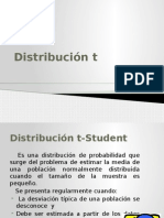Distribucion t