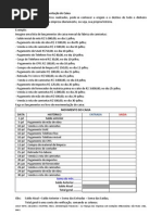 Exercício de Movimentação de Caixa