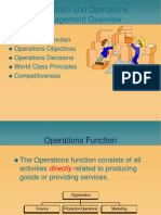 PRODUCTION AND OPERATIONS MANAGEMENT