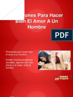 Posiciones para Hacer Bien El Amor A Un Hombre