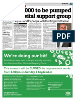 40,000 To Be Pumped Into Vital Support Group: Help at Hand For People With Huntington's Disease