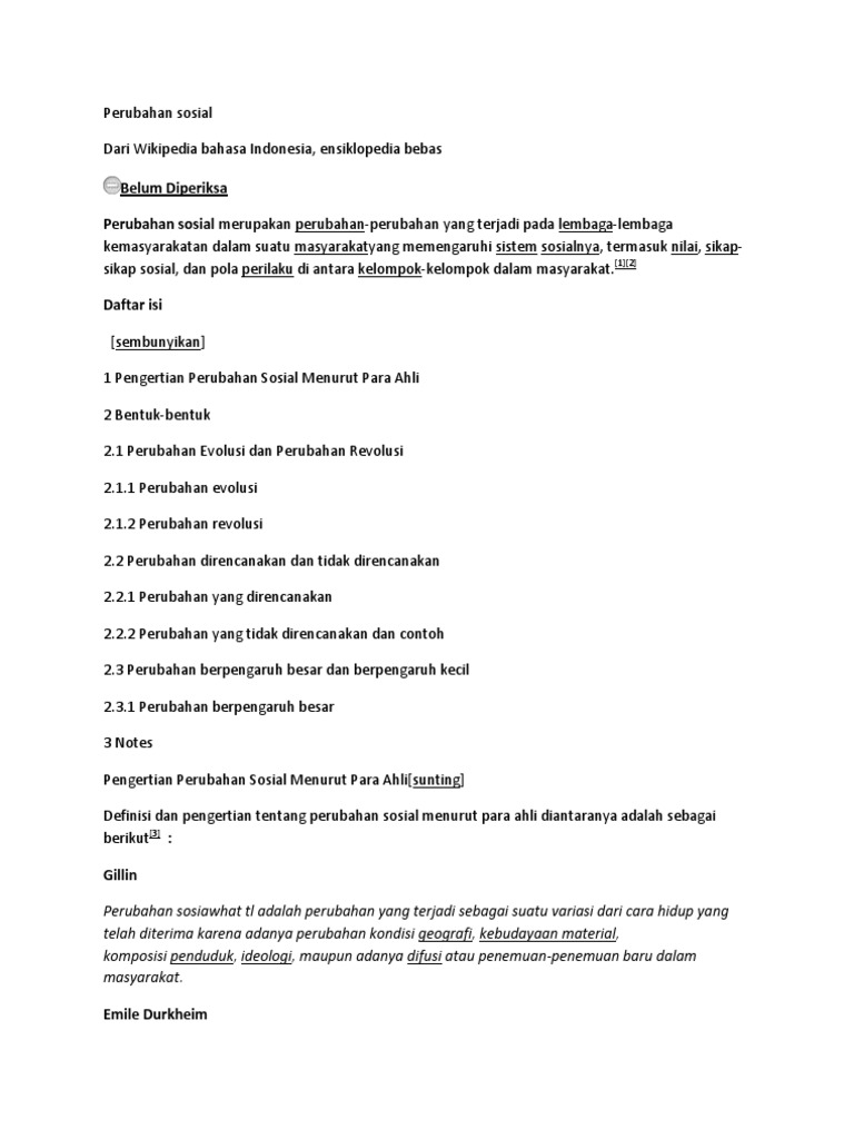 Perubahan Sosial Pdf