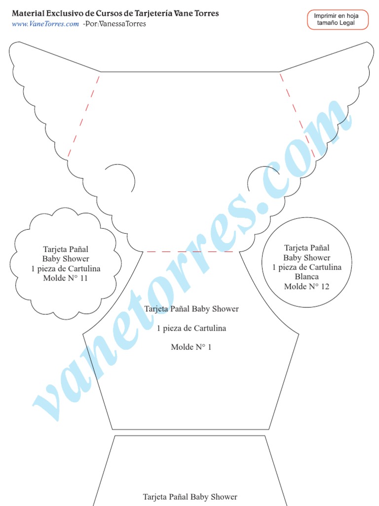 Mold Es Tarjeta Baby Shower Pan Al | PDF, image size:768x1024