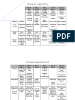 5th Grade Year Long Plan 2013-14