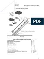 Exercise Exercise B.2: Flat-Plate Collector: Renewable Energy Technologies I Renewable Energy Technologies I - HS09