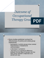 OT7 - Outcome of Occupational Therapy Group