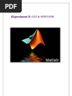 Experiment 5: Gui & Simulink