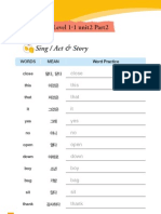 Sing / Act & Story: Level 1-1 Unit2 Part2