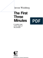 The First Three Minutes - A Modern View of the Origin of the Universe - S. Weinberg