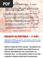 DESAFIOS DE HISTÓRIA - SHOW DO AULÃO GAMES