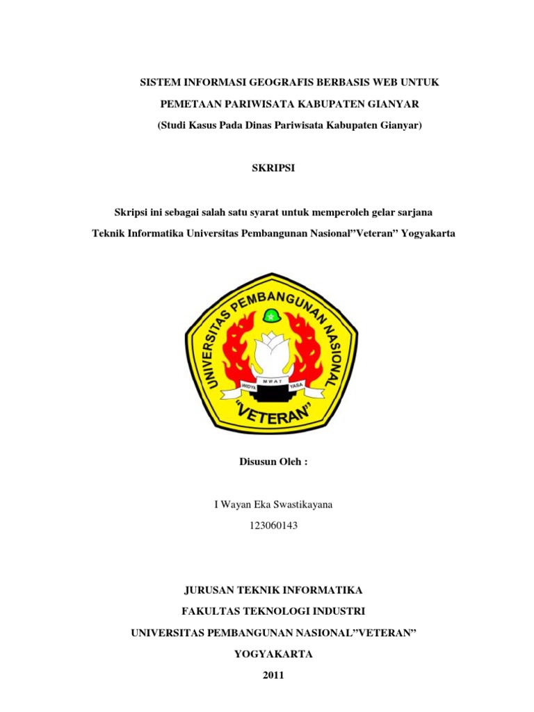 Skripsi Sistem Informasi Geografis Gianyar