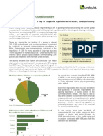 Lundquist CSR Questionnaire Summary 2009