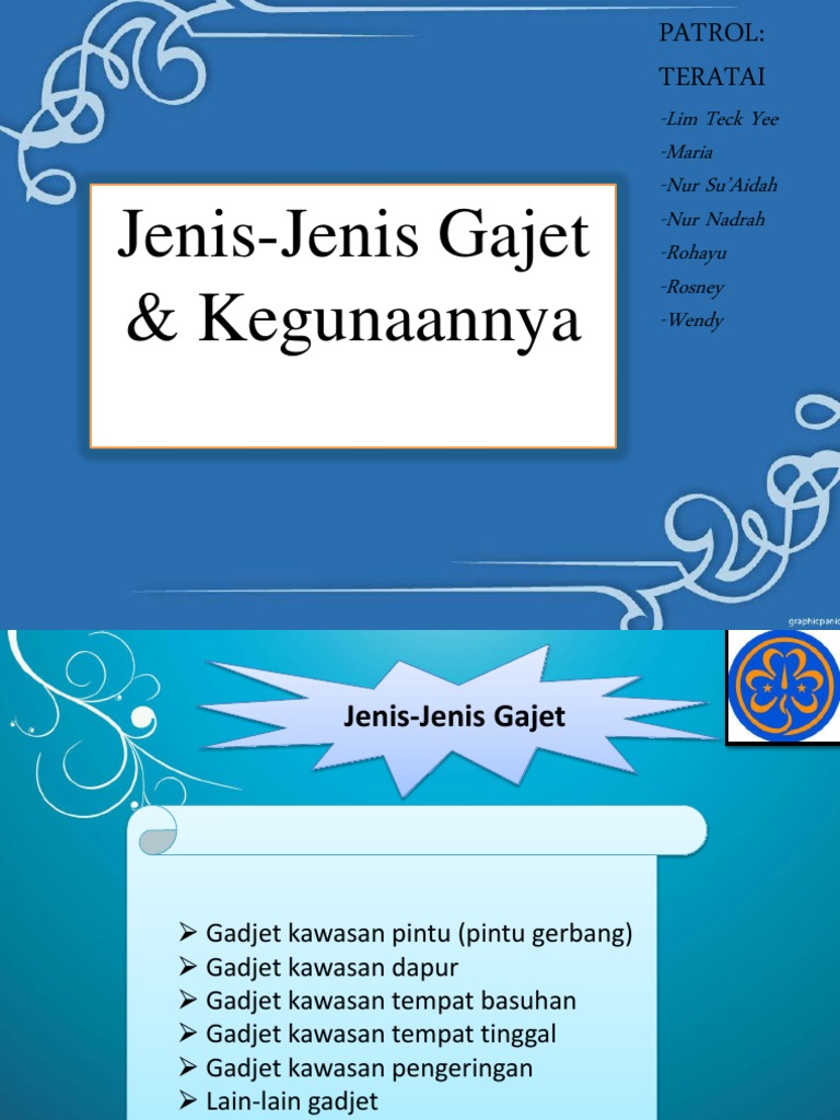 Jenis Jenis Gajet Kegunaannya Pdf