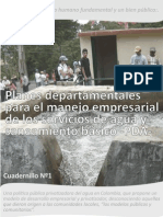 Cartilla Nº1 Planes Departamentales de Agua
