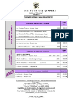 Tarif Tour Des Gendres 2008