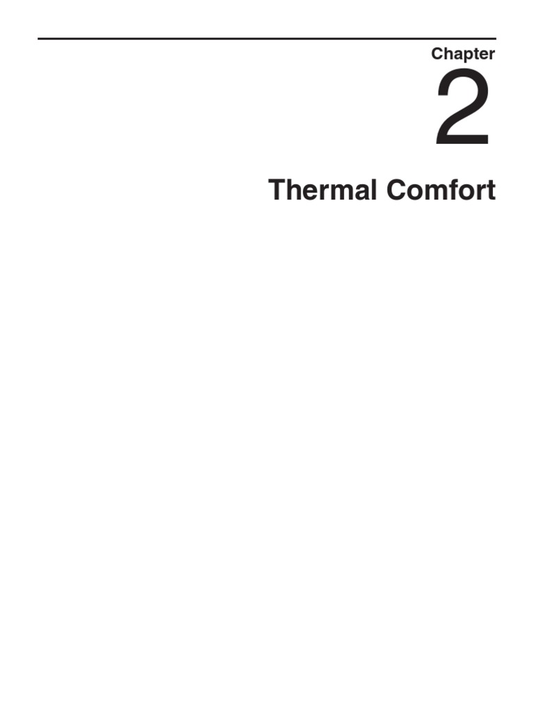 Thermal Comfort | PDF | Humidity | Thermodynamics