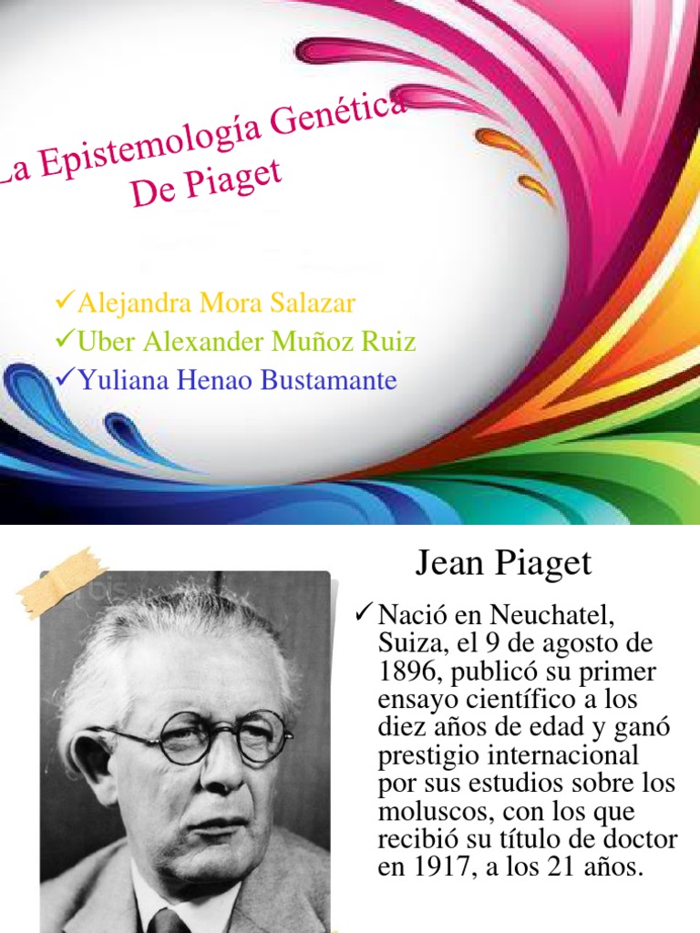 Conforme A Epistemologia Genética De Jean Piaget