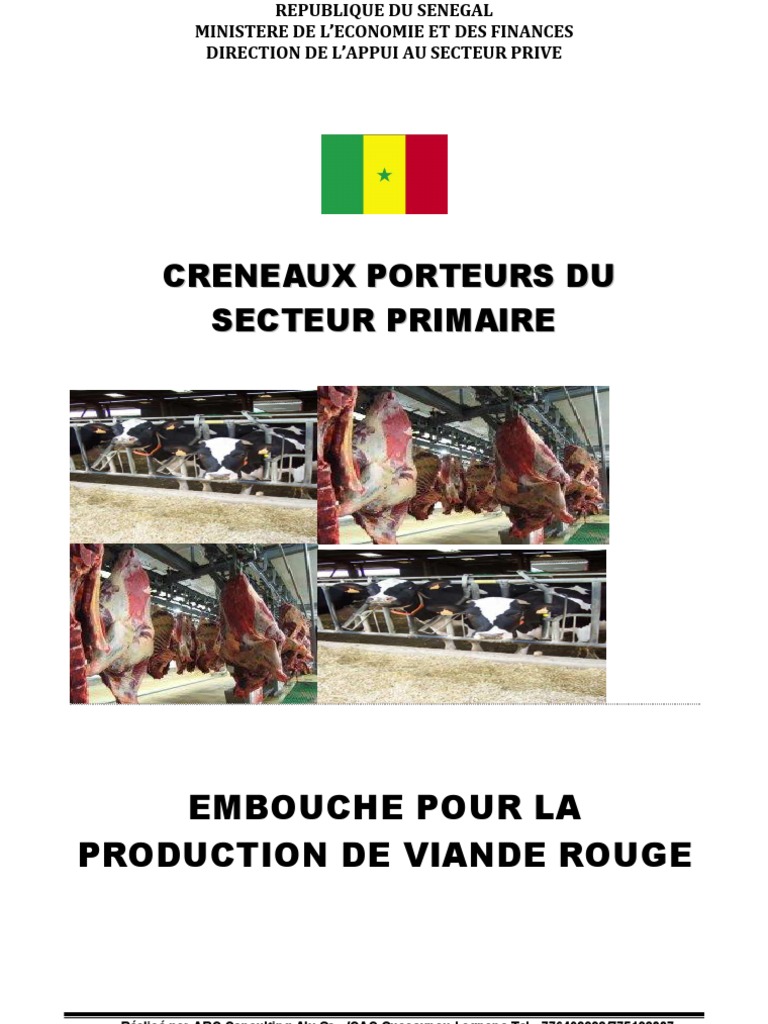 Embouche pour Viande Rouge au Sénégal | PDF | Bœuf | Mouton