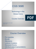 1-1. CGS 3095 - Course Overview