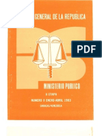 El Ministerio Publico y El Regimen Legal de Extranjeros Parte i Franco Puppio 1983