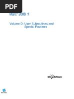 Download Marc 2008 r1 Volume D User Subroutines and Special Routines by Kevin SN16361316 doc pdf