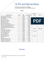 AR15 Pin and Spring Sizes