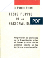 TESIS PUPPIO DE LA NACIONALIDAD Franco Puppio Primera Edición 1978
